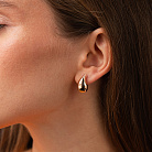 Серьги "Megan" в красном золоте с09568 от ювелирного магазина Оникс