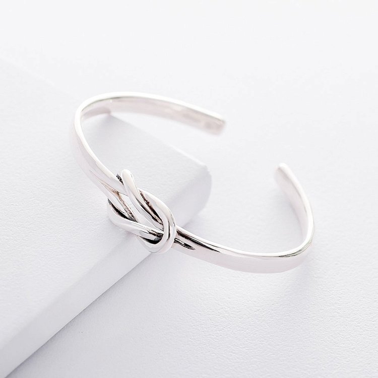 Серебряный браслет "Узел" 141329 от ювелирного магазина Оникс - 2