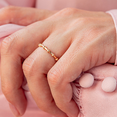 Кольцо "Milly" в красном золоте к08471 №4