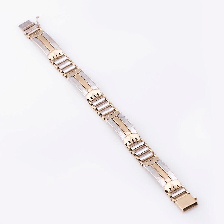 Чоловічий золотий браслет б00762 від ювелірного магазину Онікс - 4