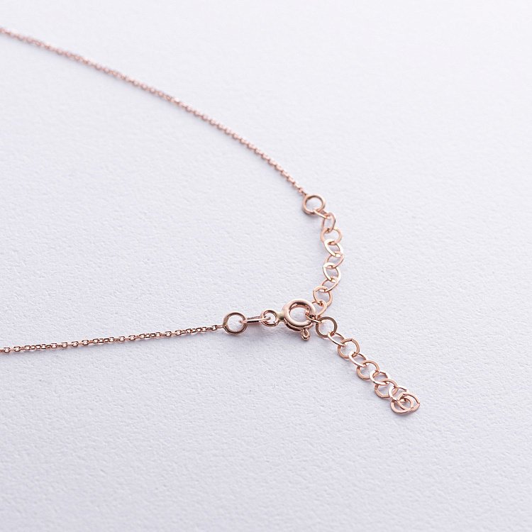 Золоте кольє "Сердечко" з діамантами колб0131di від ювелірного магазину Онікс - 5