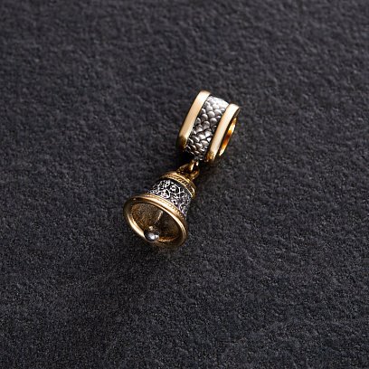 Срібний шарм "Дзвіночок" 132348 №3