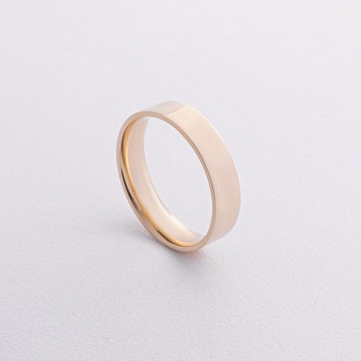 Обручальное золотое кольцо с бриллиантом 242421622 №3