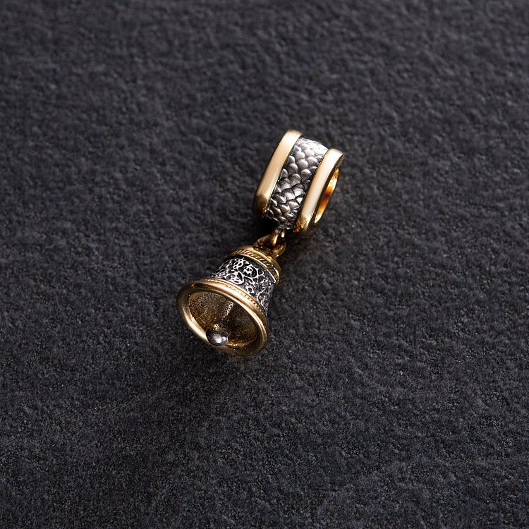 Срібний шарм "Дзвіночок" 132348 від ювелірного магазину Онікс - 2