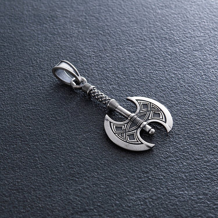 Срібний кулон "Подвійна сокира" 7049 від ювелірного магазину Онікс - 11