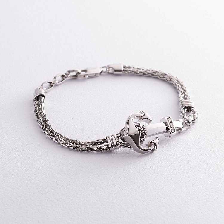 Срібний браслет "Якір" Zancan EXB647-B від ювелірного магазину Онікс - 2