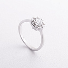 Серебряное кольцо "Цветочек" с фианитами 112616 от ювелирного магазина Оникс