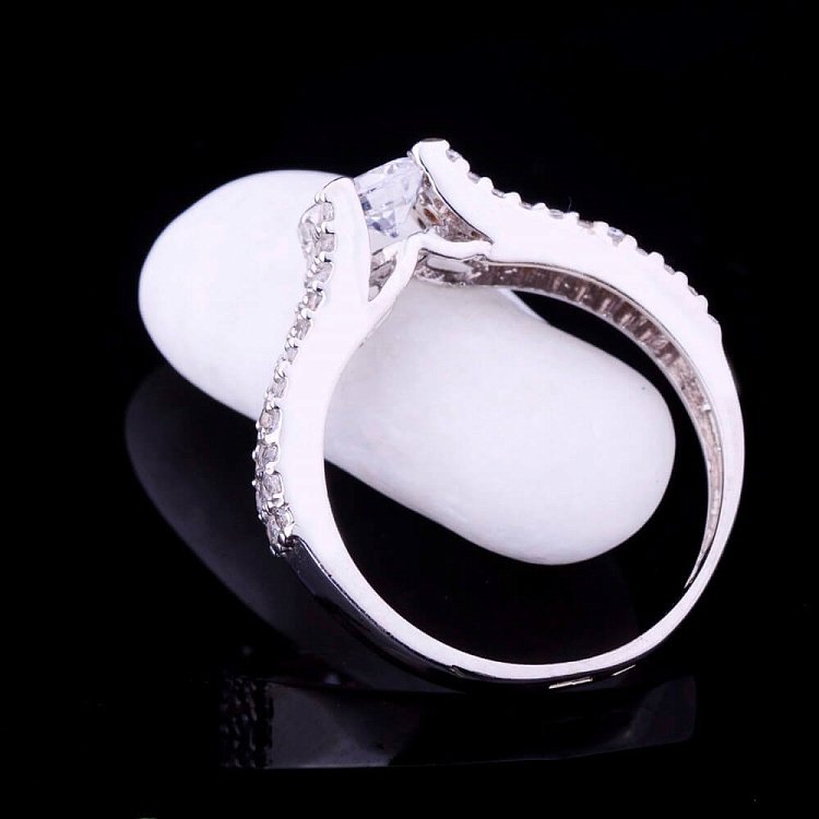 Помолвочное кольцо (фианиты) к01698ж от ювелирного магазина Оникс - 5