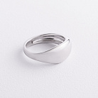 Серебряное кольцо «Волна» 112839 от ювелирного магазина Оникс - 1