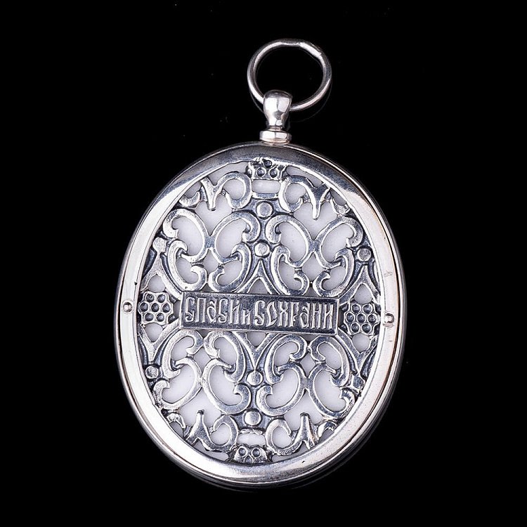 Серебряная икона Божией Матери "Семистрельная" 23412 от ювелирного магазина Оникс - 1