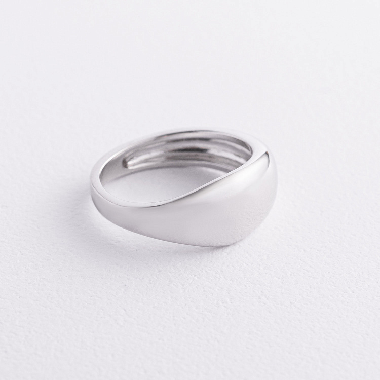 Серебряное кольцо «Волна» 112839 от ювелирного магазина Оникс - 1