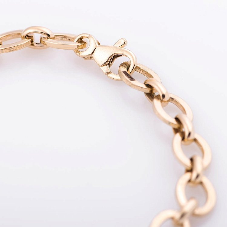 Золотий браслет з пантерами (фіаніти) б04839 від ювелірного магазину Онікс - 3