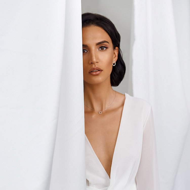 Кольє "Гармонія" в білому золоті кол01689 від ювелірного магазину Онікс - 8