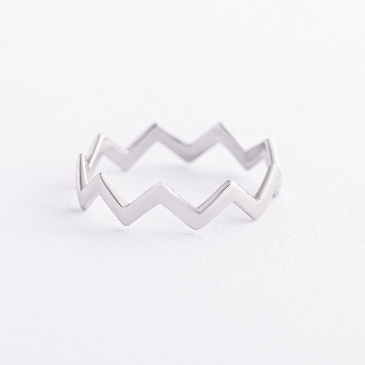 Серебряное кольцо "Zigzag" на фалангу 901-00933 от ювелирного магазина Оникс