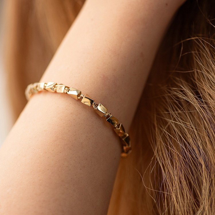 Браслет "Celeste" у жовтому золоті б05471 від ювелірного магазину Онікс - 4