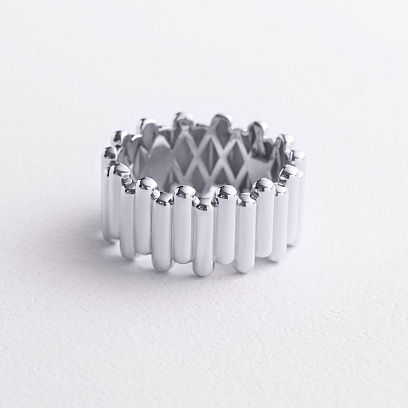 Кольцо "Agnes" в белом золоте к08457