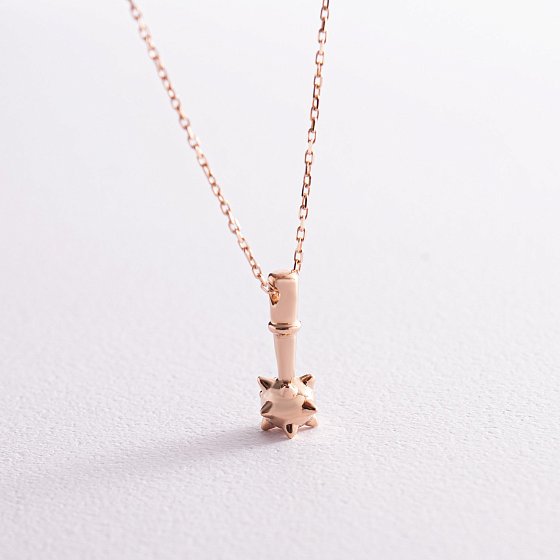 Колье "Булава" в красном золоте кол02238
