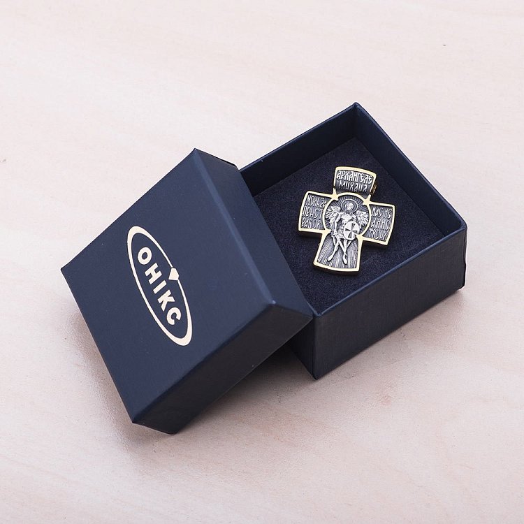 Срібний хрест "Архангел Михаїл" 132452 від ювелірного магазину Онікс - 9