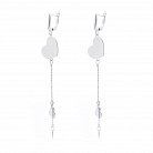 Срібні сережки "Сердечки" 122233 от ювелирного магазина Оникс