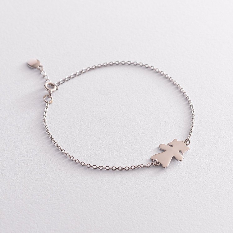 Серебряный браслет "Девочка" (возможна гравировка) 2079 от ювелирного магазина Оникс - 3