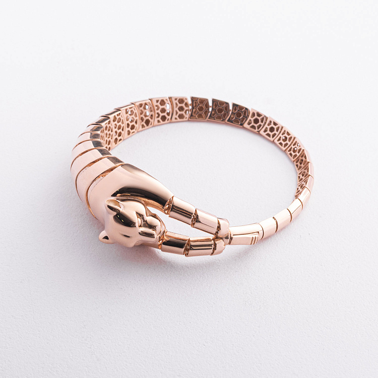 Браслет "Пантера" у червоному золоті б05828 від ювелірного магазину Онікс