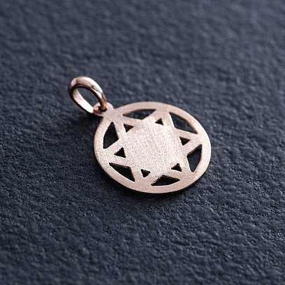 Золота підвіска "Зірка Давида" п00321 №5