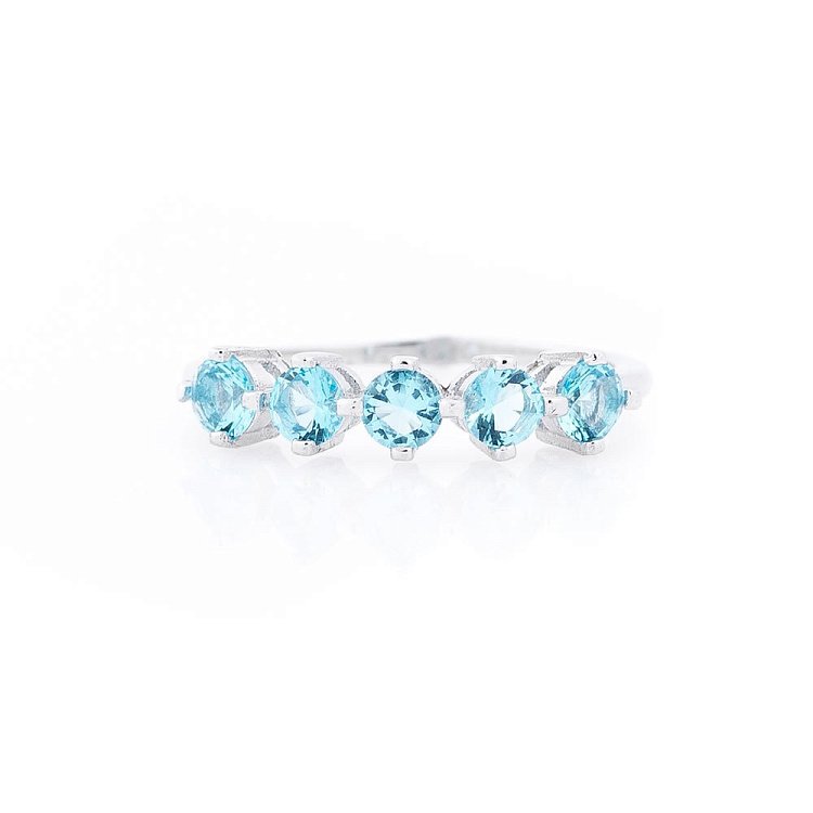 Срібний перстень з фіанітами 112013 від ювелірного магазину Онікс - 2