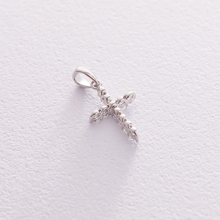 Золотий хрестик (діамант) пб0184ri від ювелірного магазину Онікс - 2