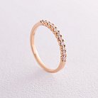 Золотое кольцо с дорожкой камней (бриллианты) кб0457ca от ювелирного магазина Оникс