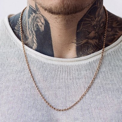 Чоловічий золотий ланцюжок ц00522 №8