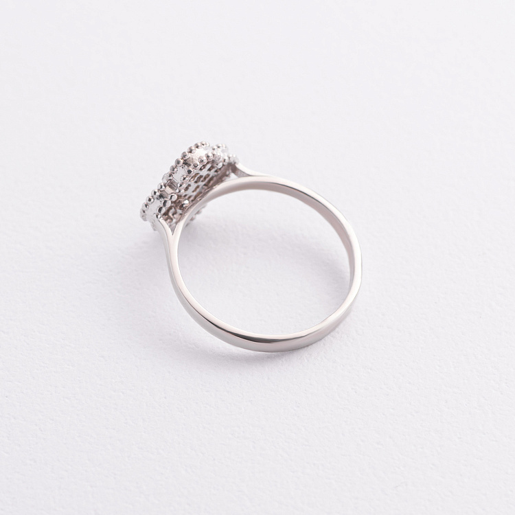 Серебряное кольцо "Клевер" 112834 от ювелирного магазина Оникс - 2