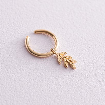 Каффа "Веточка" в  желтом золоте с08044 №3