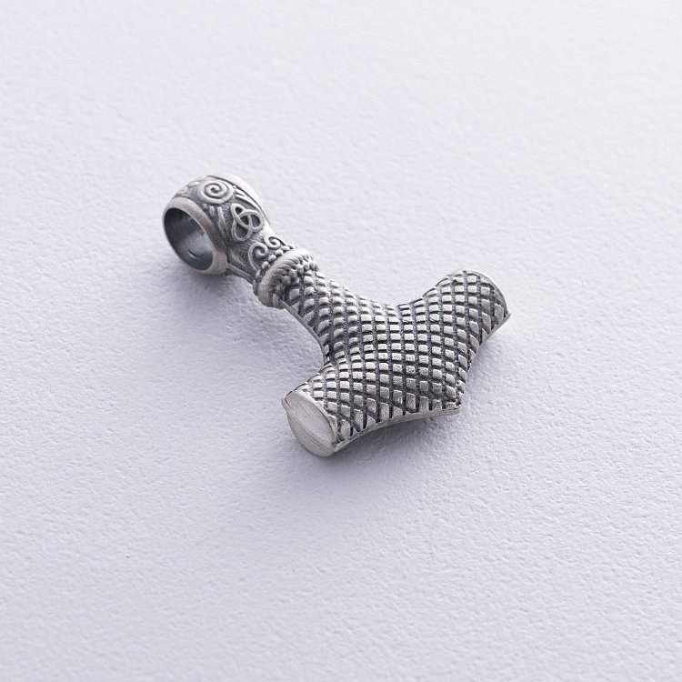 Серебряная подвеска "Молот Тора" 133241 - 6 Серебряная подвеска "Молот Тора" 133241 от ювелирного магазина Оникс - 6