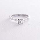 Помолвочное кольцо в белом золоте (бриллиант) кб0276 от ювелирного магазина Оникс - 2