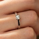 Помолвочное золотое кольцо с бриллиантом кб0418 от ювелирного магазина Оникс - 1