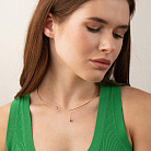 Колье - чокер "Ariana" (красное золото) с шариками кол02603 от ювелирного магазина Оникс - 2