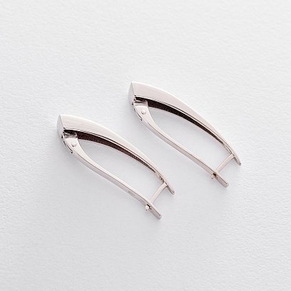 Золоті сережки на англійській застібці с04813 №3