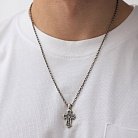 Православный крест (чернение) 13358 от ювелирного магазина Оникс - 1