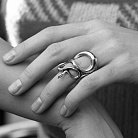 Серебряное кольцо "Змея" 112767 от ювелирного магазина Оникс