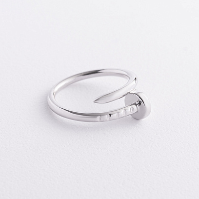 Серебряное кольцо «Гвоздь» 112840 №2