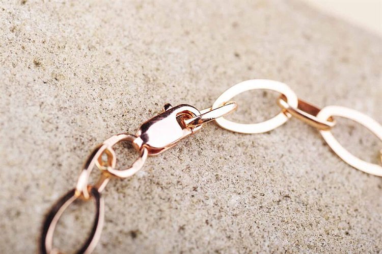 Золотой женский браслет (фианит) б01279 от ювелирного магазина Оникс - 2