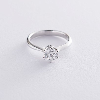 Золота каблучка з діамантами кб0338ri