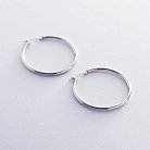 Серебряные серьги-кольца 122566 от ювелирного магазина Оникс - 3