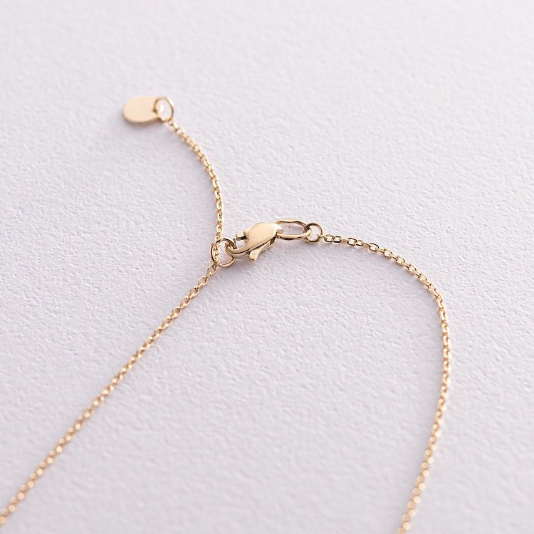 Колье с монетками в желтом золоте 860402М от ювелирного магазина Оникс - 4