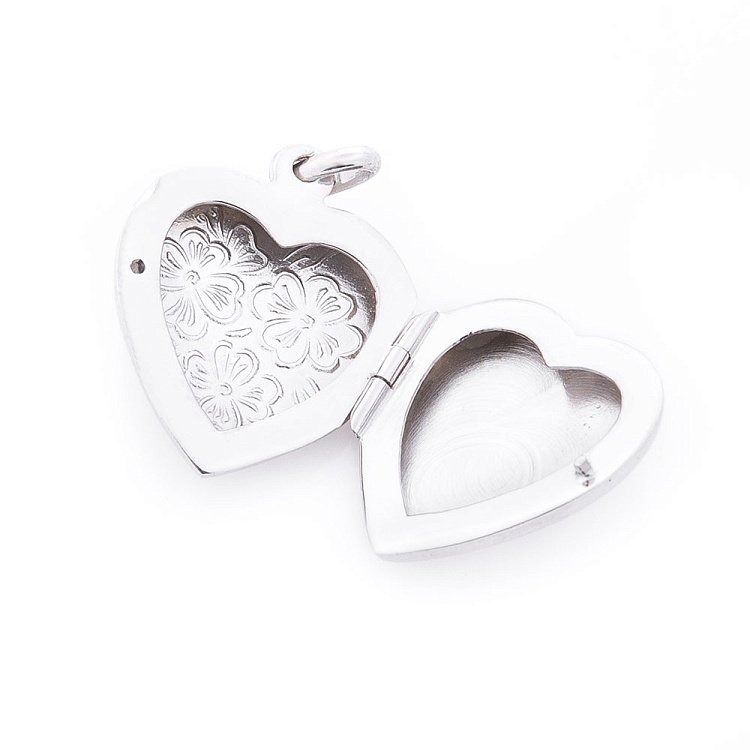 Серебряный кулон "Сердечко" для фотографии 132820 от ювелирного магазина Оникс - 2