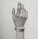 Жорсткий браслет ручної роботи зі срібла з чорнінням 141535 от ювелирного магазина Оникс - 5