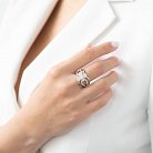 Кольцо в белом золоте (бриллианты) R5036cha от ювелирного магазина Оникс - 1