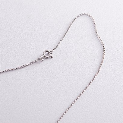 Золоте кольє з одним каменем (діамант) кол402ke №6