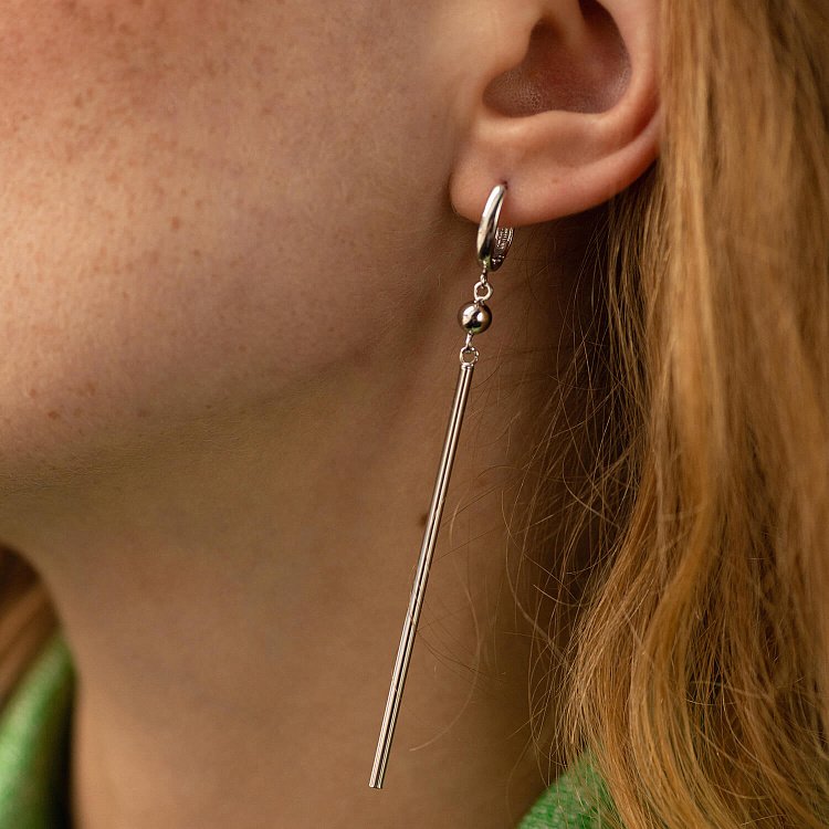 Золотые серьги на английской застежке с06380 от ювелирного магазина Оникс - 1