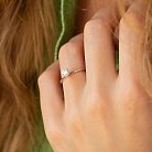 Помолвочное кольцо с бриллиантом (белое золото) 227841121 от ювелирного магазина Оникс - 5